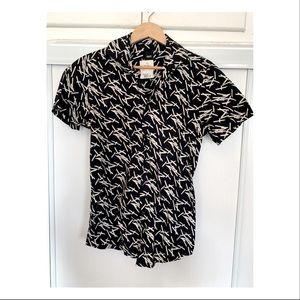 ASOS Button Up Print Shirt w/ Buffalo Exchange Tag